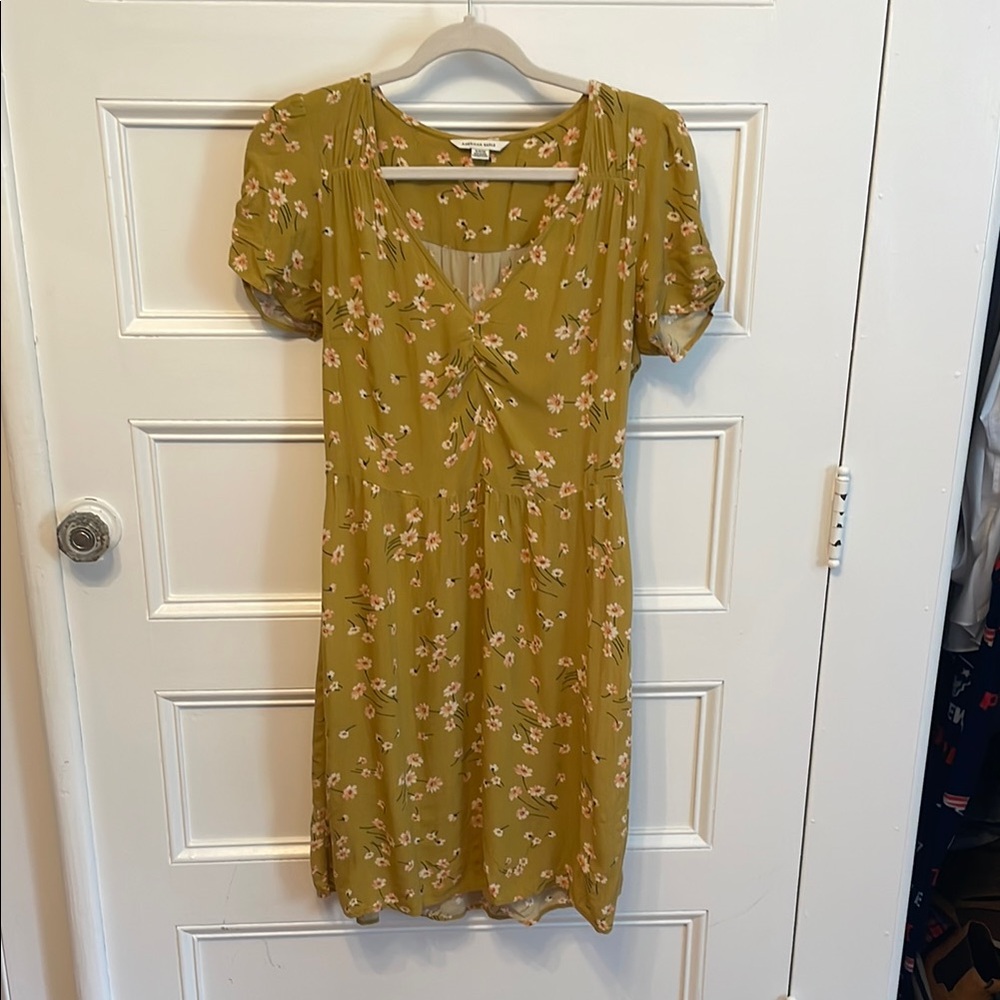 Floral Mustard Dress